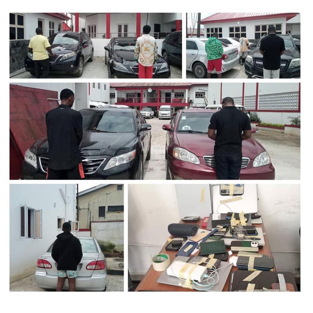 EFCC harvests 38 Yahoo boys, recovers cars, others