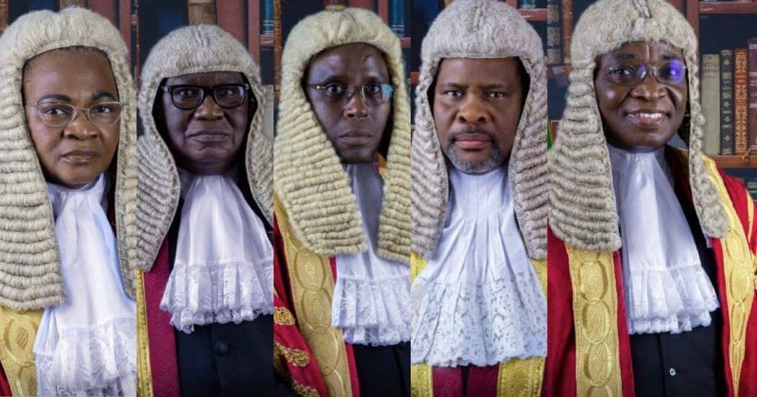D-day: 5 presidential tribunal judges that will decide Tinubu’s fate