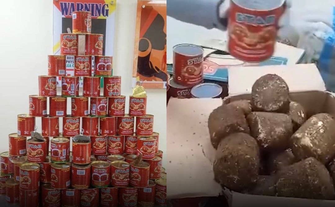 NDLEA intercepts illicit drugs concealed in tomato pastes at Lagos airport