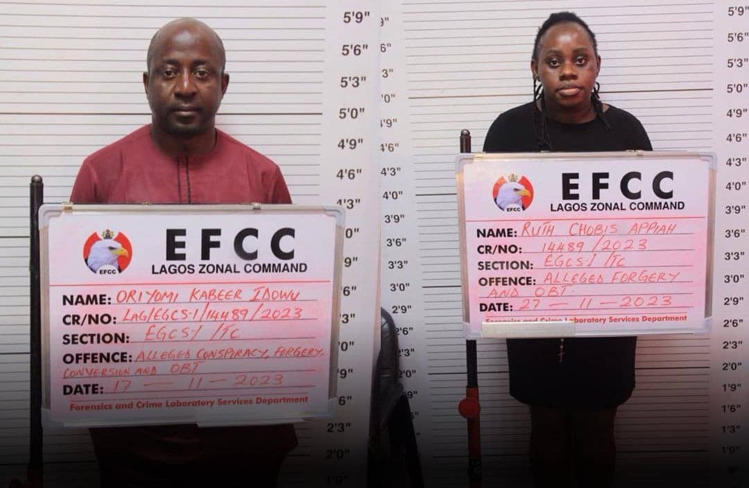 EFCC arraigns couple for N2.7b fraud
