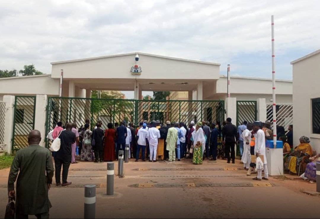 Nationwide Strike: NLC members shut down National Assembly in Abuja