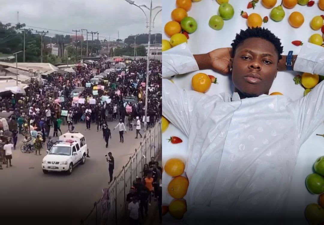 Justice For Mohbad: Hundreds of fans stage protest in Abeokuta