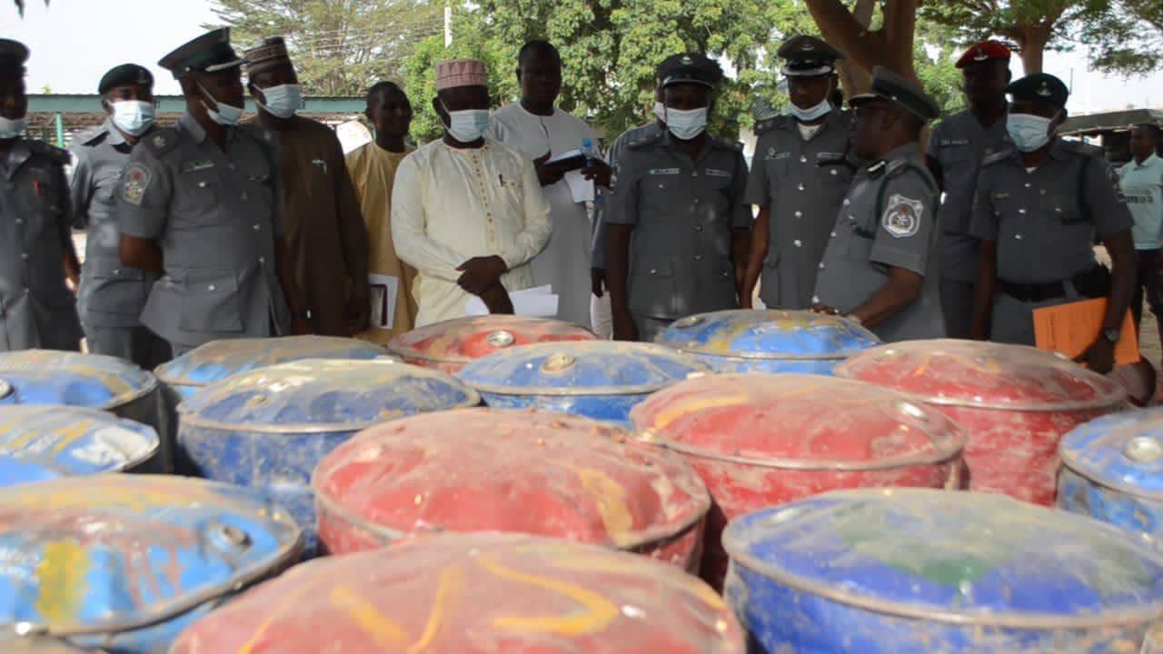 Customs intercept over 15,000 litres of petrol, others worth N13m