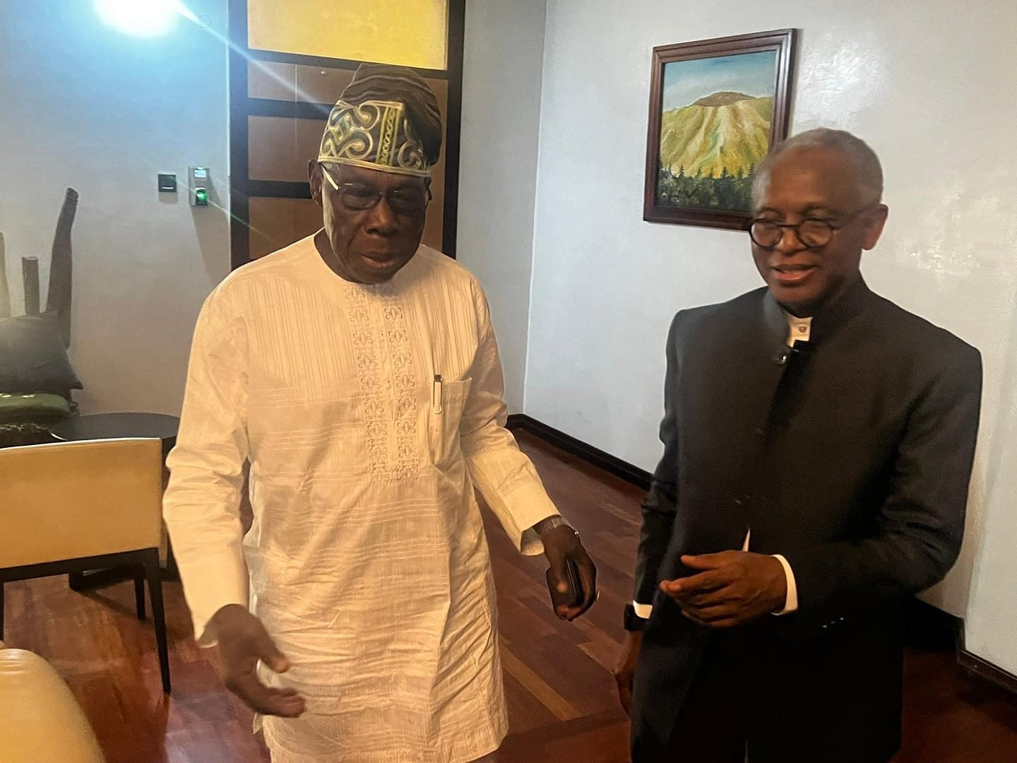 El-Rufai visits Obasanjo in Ogun