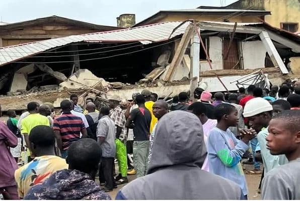Many feared dead, others trapped as a two-storey building collapsed