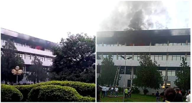 Breaking: Supreme Court complex on fire