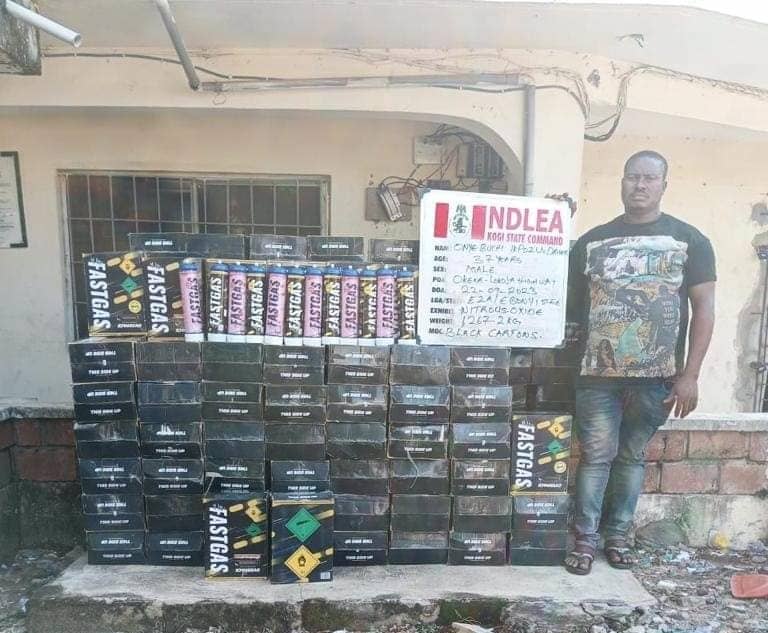 NDLEA intercepts 2,547kg of laughing gas, other substances